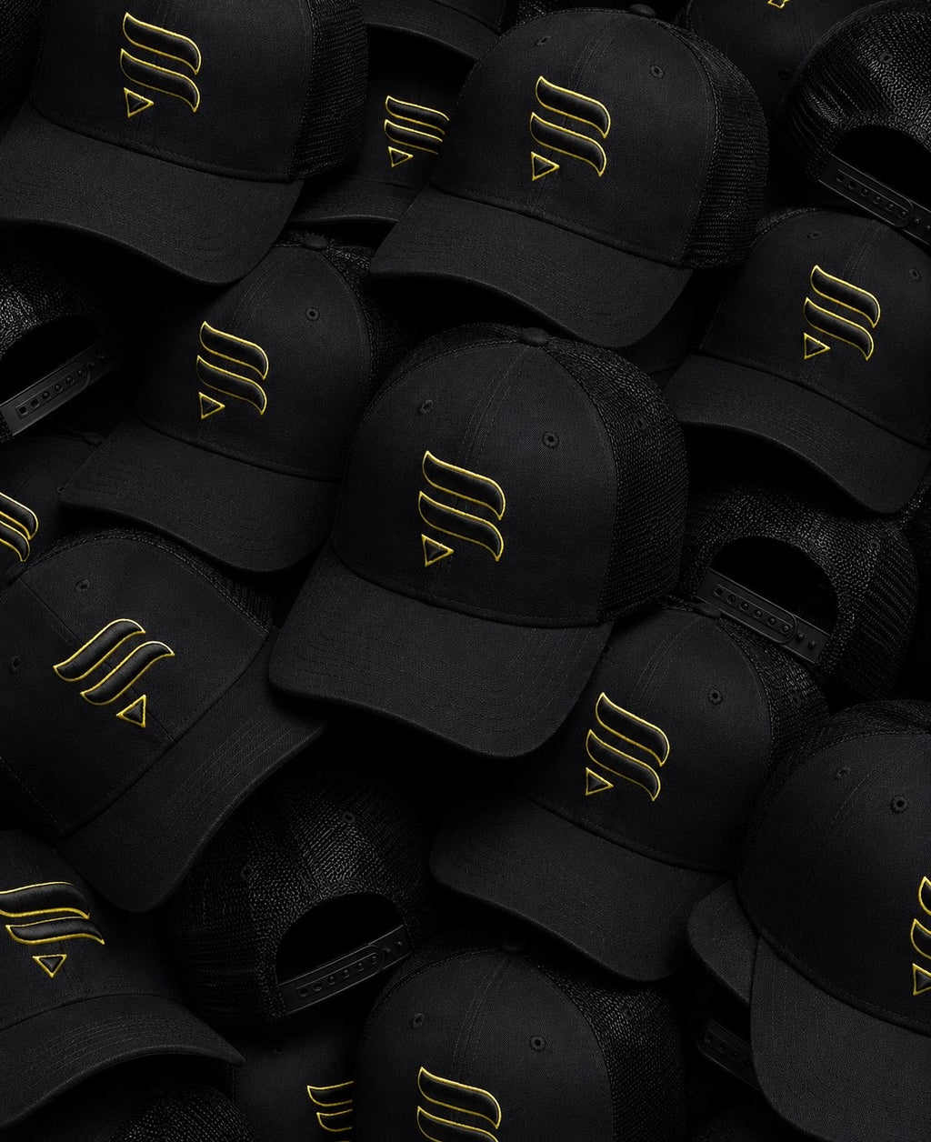 Black / Neon Yellow Logo Cap
