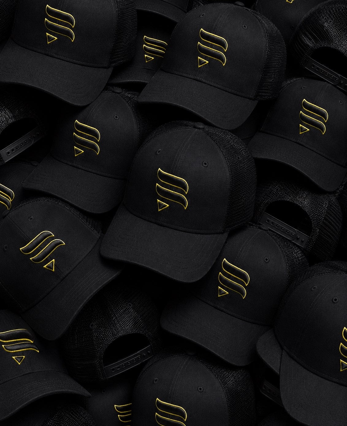 Black / Neon Yellow Logo Cap