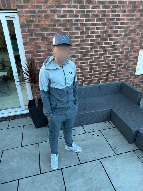 Grey / White Logo Cap