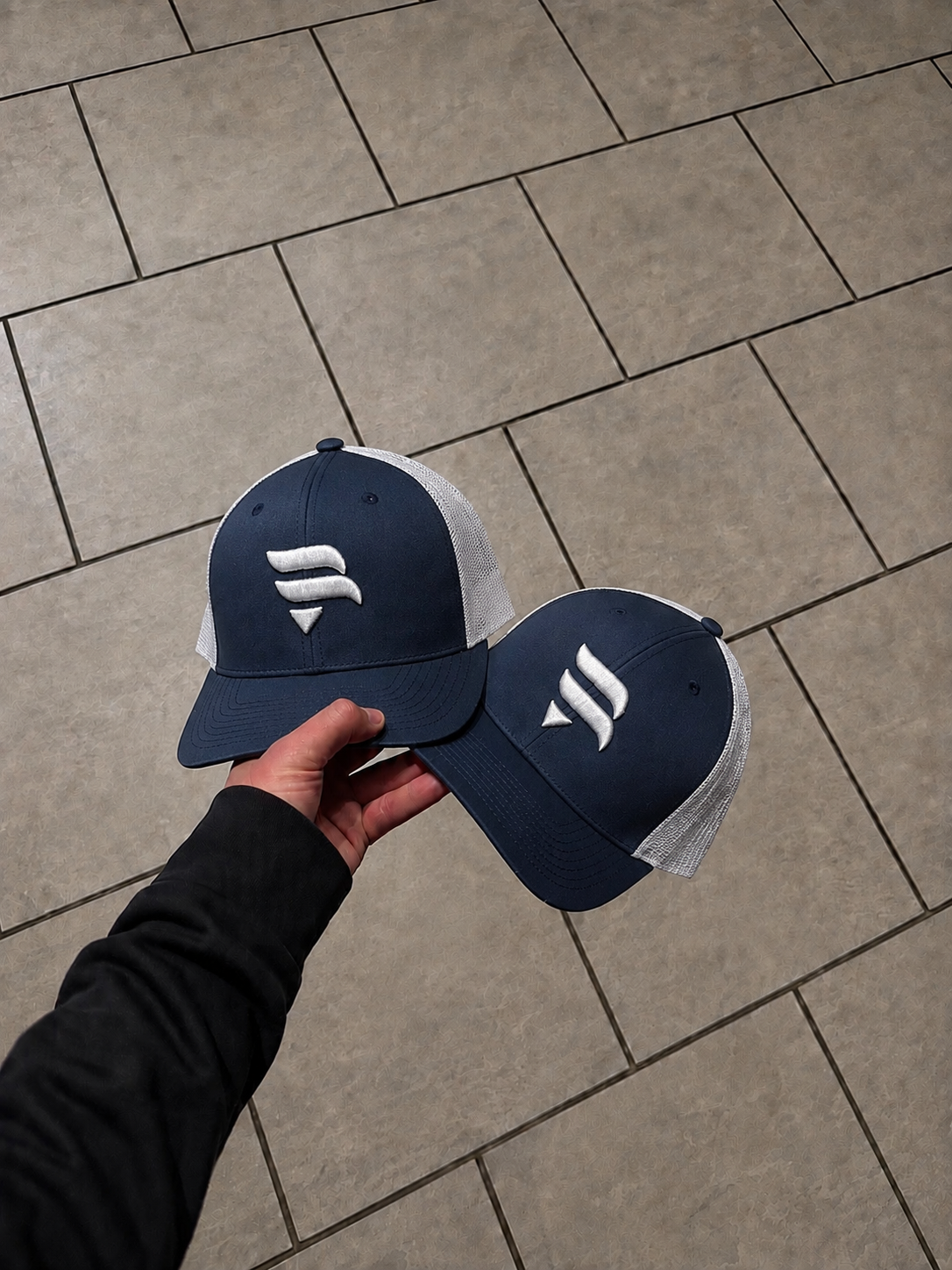 Navy / White Logo Cap