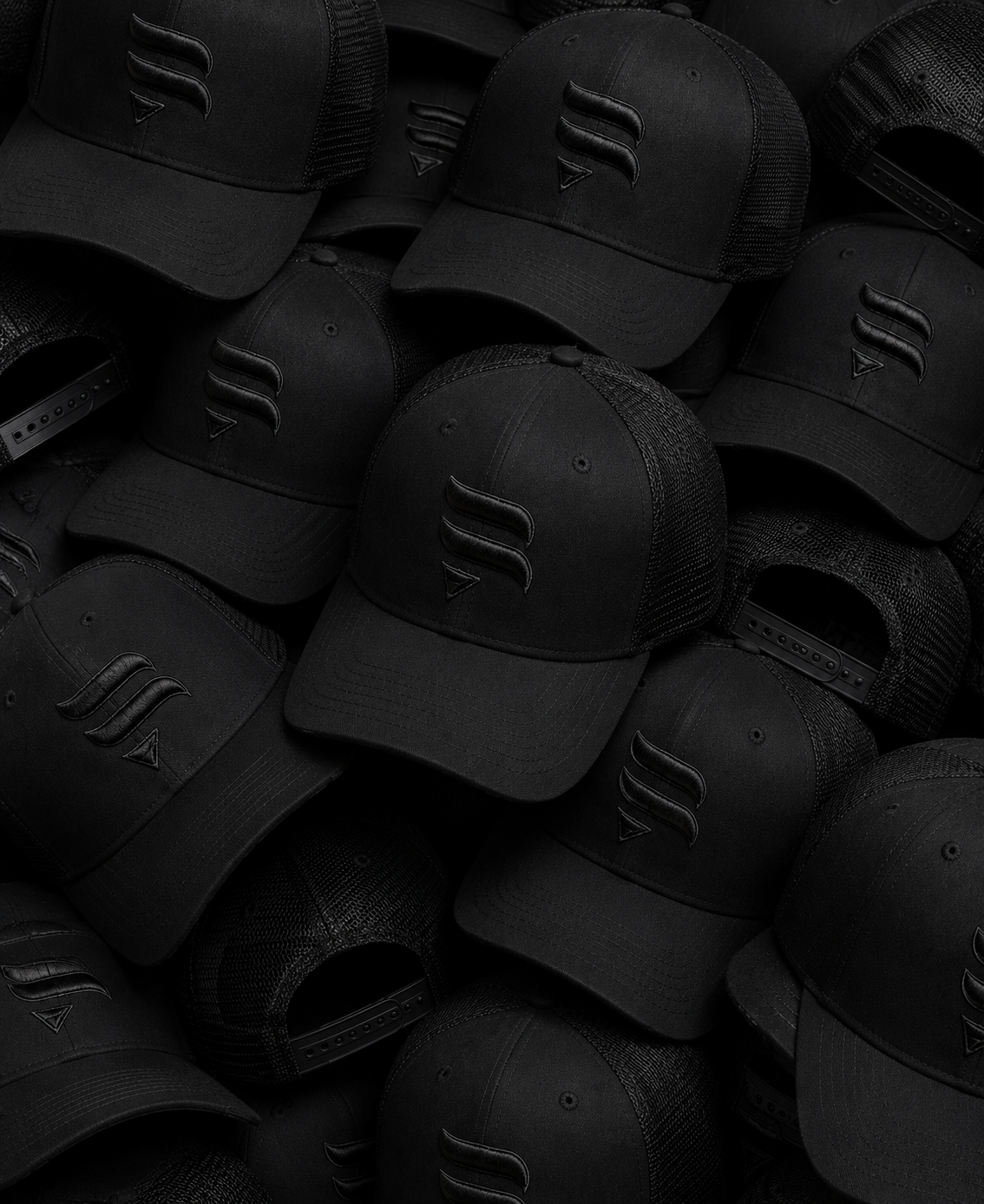 Triple Black Logo Cap