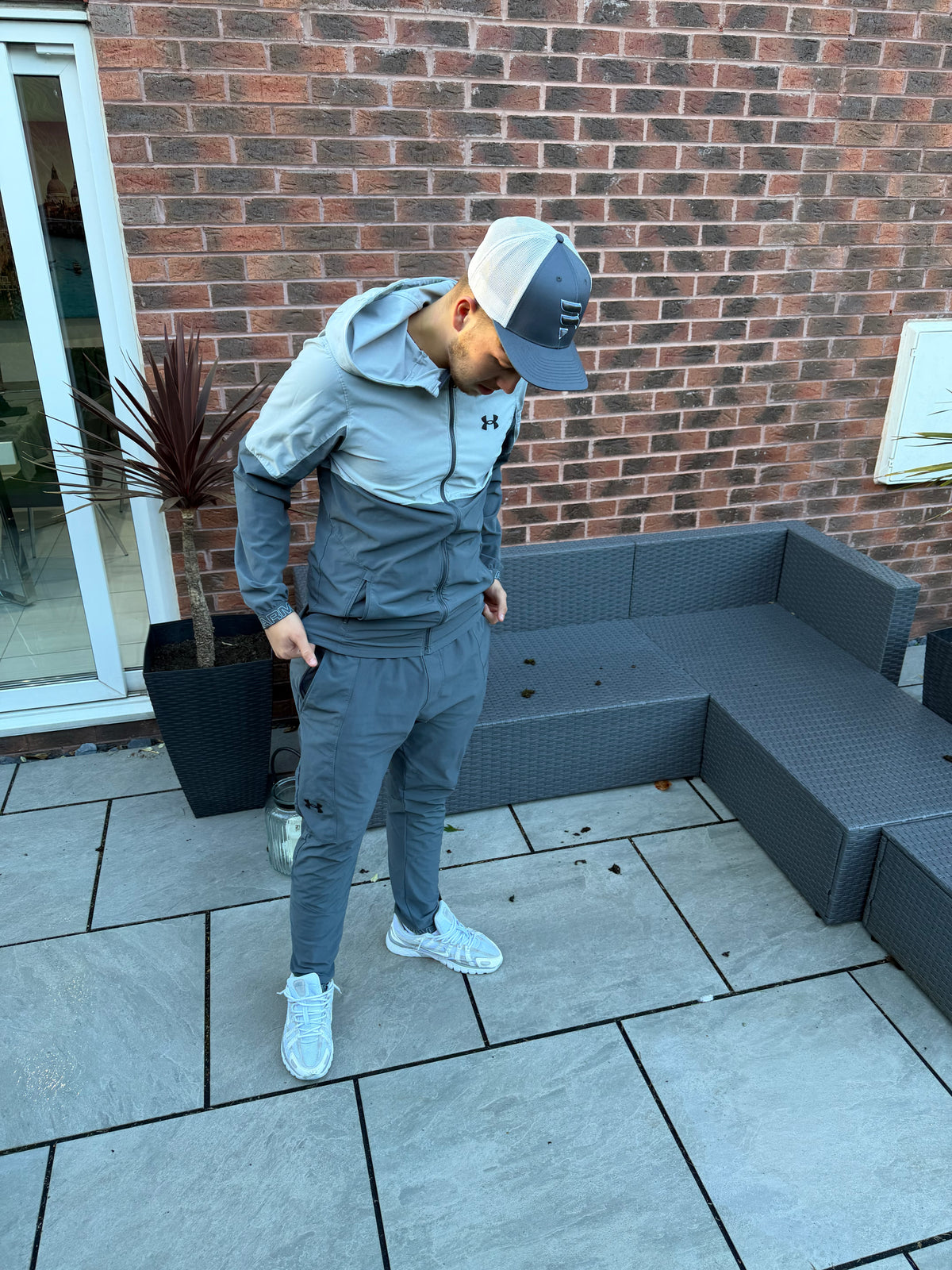 Grey / White Logo Cap