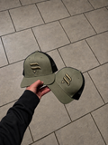 Khaki / Black Logo Cap